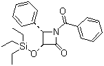 结构式 CAS# 149249-91-2, (3R,4S)-1-苯甲酰-3-[(三乙基硅)氧基]-4-苯基-2-氮杂环丁酮