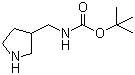 3-Boc-aminomethylpyrrolidine molecular structure (CAS 149366-79-0)
