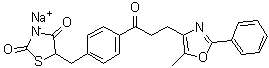 结构式 CAS# 149904-87-0, 达格列酮钠