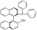 结构式 CAS# 149917-88-4, R-1,1'-联萘-2'-羟基-2-二苯膦