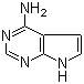 structure of CAS# 1500-85-2, 4-Amino-7H-pyrrolo[2,3-d]pyrimidine;7H-Pyrrolo[2,3-d]pyrimidin-4-amine