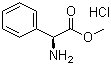 结构式 CAS# 15028-39-4, L-苯基甘氨酸甲酯盐酸盐
