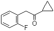 结构式 CAS# 150322-73-9, 1-环丙基-2-(2-氟苯基)乙酮