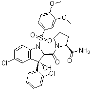 结构式 CAS# 150375-75-0, 瑞考伐普坦