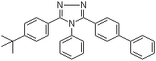 结构式 CAS# 150405-69-9, 3-(联苯-4-基)-5-(4-叔丁基苯基)-4-苯基-4H-1,2,4-三唑
