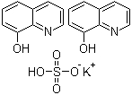 8-Quinolinol sulfate (2:1) (salt) monopotassium salt molecular structure (CAS 15077-57-3)