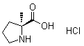 structure of CAS# 1508261-86-6, 2-Methyl-L-proline hydrochloride;(2S)-2-methylpyrrolidine-2-carboxylic acid;hydrochloride