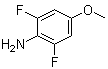 structure of CAS# 151414-47-0, 2,6-Difluoro-4-methoxyaniline;2,6-Difluoro-4-methoxybenzenamine