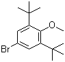 structure of CAS# 1516-96-7, 4-Bromo-2,6-di-tert-butylanisole;1-Bromo-4-methoxy-3,5-di-tert-butylbenzene; 3,5-Di-tert-butyl-4-methoxybromobenzene