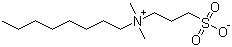 structure of CAS# 15178-76-4, 3-(Dimethyl-octylazaniumyl)propane-1-sulfonate;3-(N,N-Dimethyloctylammonio)propanesulfonate inner salt; Octyl sulfobetaine