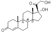 结构式 CAS# 152-58-9, 11-脱氧皮质醇