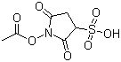 结构式 CAS# 152305-87-8, 1-乙酰氧基-2,5-二氧代吡咯烷-3-磺酸