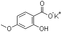 结构式 CAS# 152312-71-5, 4-甲氧基水杨酸钾