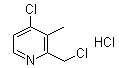 结构式 CAS# 152402-97-6, 4-氯-2-氯甲基-3-甲基吡啶盐酸盐