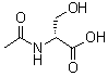 structure of CAS# 152612-69-6, N-Acetyl-D-serine;(R)-(+)-2-(N-Acetylamino)-3-hydroxypropanoic acid