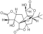 结构式 CAS# 15291-75-5, 银杏内酯 A