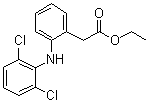 structure of CAS# 15307-77-4, Diclofenac ethyl ester;2-(2,6-dichloroanilino)phenylacetate