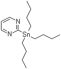 structure of CAS# 153435-63-3, 2-(Tributylstannanyl)pyrimidine;(Pyrimidin-2-yl)tributylstannane; 2-(Tributylstannyl)pyrimidine; Tributyl(2-pyrimidyl)stannane