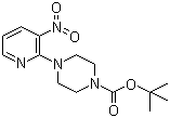 1-Boc-4-(3-硝基吡啶-2-基)哌嗪分子结构 (CAS 153473-24-6)