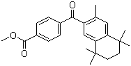 结构式 CAS# 153559-45-6, 4-[(5,6,7,8-四氢-3,5,5,8,8-五甲基-2-萘基)羰基]苯甲酸甲酯