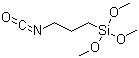 structure of CAS# 15396-00-6, 3-Isocyanatopropyltrimethoxysilane;Trimethoxy(3-isocyanotopropyl)silane; 3-(Trimethoxysilyl)propyl isocyanate