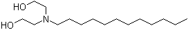 structure of CAS# 1541-67-9, N-Lauryldiethanolamine;2,2'-(Dodecylimino)diethanol; 2,2'-(Laurylimino)diethanol; Bis(2-hydroxyethyl)dodecylamine; Bis(2-hydroxyethyl)laurylamine; Bis(hydroxyethyl)dodecylamine; Bis(beta-hydroxyethyl)laurylamine; Dodecylbis(2-hydroxyethyl)amine; Dodecylbis(hydroxyethyl)amine; Dodecyldiethanolamine; Elest EA; Fentacare 1202; Lauryldiethanolamine; N,N-Bis(2-hydroxyethyl)dodecylamine; N,N-Bis(2-hydroxyethyl)lauramine; N,N-Bis(2-hydroxyethyl)laurylamine; N,N-Bis(hydroxyethyl)dodecanamine; N,N-Bis(hydroxyethyl)laurylamine; N,N-Di(hydroxyethyl)laurylamine; N-Dodecyldiethanolamine; N-Lauryldiethanolamine; NSC 525737; TB 128K