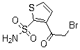 结构式 CAS# 154127-28-3, 3-溴乙酰基-2-噻吩磺酰胺