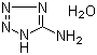 structure of CAS# 15454-54-3, 5-Aminotetrazole monohydrate;1H-Tetrazol-5-amine hydrate; 5-Amino-1H-tetrazole monohydrate