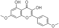 structure of CAS# 15486-33-6, 3,5-Dihydroxy-4',7-dimethoxyflavone