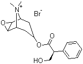 structure of CAS# 155-41-9, (-)-Scopolamine methyl bromide