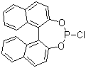 structure of CAS# 155613-52-8, (R)-1,1'-Binaphthyl-2,2'-diyl chlorophosphite;(11bR)-4-Chlorodinaphtho[2,1-d:1',2'-f][1,3,2]dioxaphosphepin; (R)-(1,1'-Binaphthalene-2,2'-dioxy)chlorophosphine; (R)-Binol chlorophosphite