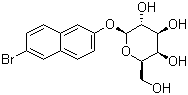 structure of CAS# 15572-30-2, 6-Bromo-2-naphthyl beta-D-galactoside;beta-D-6-Bromo-2-naphthyl galactopyranoside