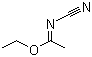 structure of CAS# 1558-82-3, Ethyl N-cyanoethanimideate;N-Cyanoethanimidic acid ethyl ester