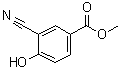 structure of CAS# 156001-68-2, 3-Cyano-4-hydroxybenzoic acid methyl ester;Methyl 3-cyano-4-hydroxybenzoate
