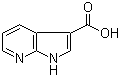 结构式 CAS# 156270-06-3, 1H-吡咯并[2,3-b]吡啶-3-甲酸