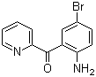 结构式 CAS# 1563-56-0, 2-氨基-5-溴苯基-2-吡啶基甲酮