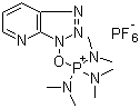 结构式 CAS# 156311-85-2, 7-氮杂苯并三唑-1-基氧基三(二甲胺基)膦六氟磷酸盐