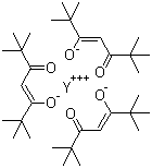 结构式 CAS# 15632-39-0, 三(2,2,6,6-四甲基-3,5-庚二酮酸)钇
