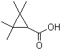 结构式 CAS# 15641-58-4, 菊酸; 2,2,3,3-四甲基环丙烷羧酸