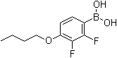 结构式 CAS# 156487-12-6, (4-丁氧基-2,3-二氟苯基)硼酸