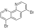 结构式 CAS# 156492-30-7, 4,7-二溴-1,10-菲咯啉