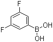 结构式 CAS# 156545-07-2, 3,5-二氟苯硼酸