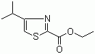structure of CAS# 156589-82-1, Ethyl 4-isopropyl-2-thiazolecarboxylate;4-Isopropylthiazole-2-carboxylic acid ethyl ester