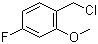 structure of CAS# 157068-04-7, 2-Methoxy-4-fluorobenzyl chloride