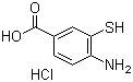 结构式 CAS# 1571-66-0, 4-氨基-3-巯基苯甲酸盐酸盐