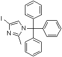 结构式 CAS# 157255-72-6, 4-碘-2-甲基-1-(三苯基甲基)-1H-咪唑