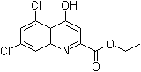结构式 CAS# 157848-08-3, 5,7-二氯犬尿酸乙酯