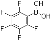 结构式 CAS# 1582-24-7, 2,3,4,5,6-五氟苯硼酸