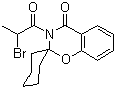 结构式 CAS# 158299-05-9, 3-(2-溴代-1-氧代丙基)-螺[2H-1,3-苯并噁嗪-2,1'-环己烷]-4(3H)-酮; 溴丙酰螺苯并噁嗪环己烷; 美罗培南中间体; BPSBC