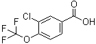 结构式 CAS# 158580-93-9, 3-氯-4-(三氟甲氧基)苯甲酸